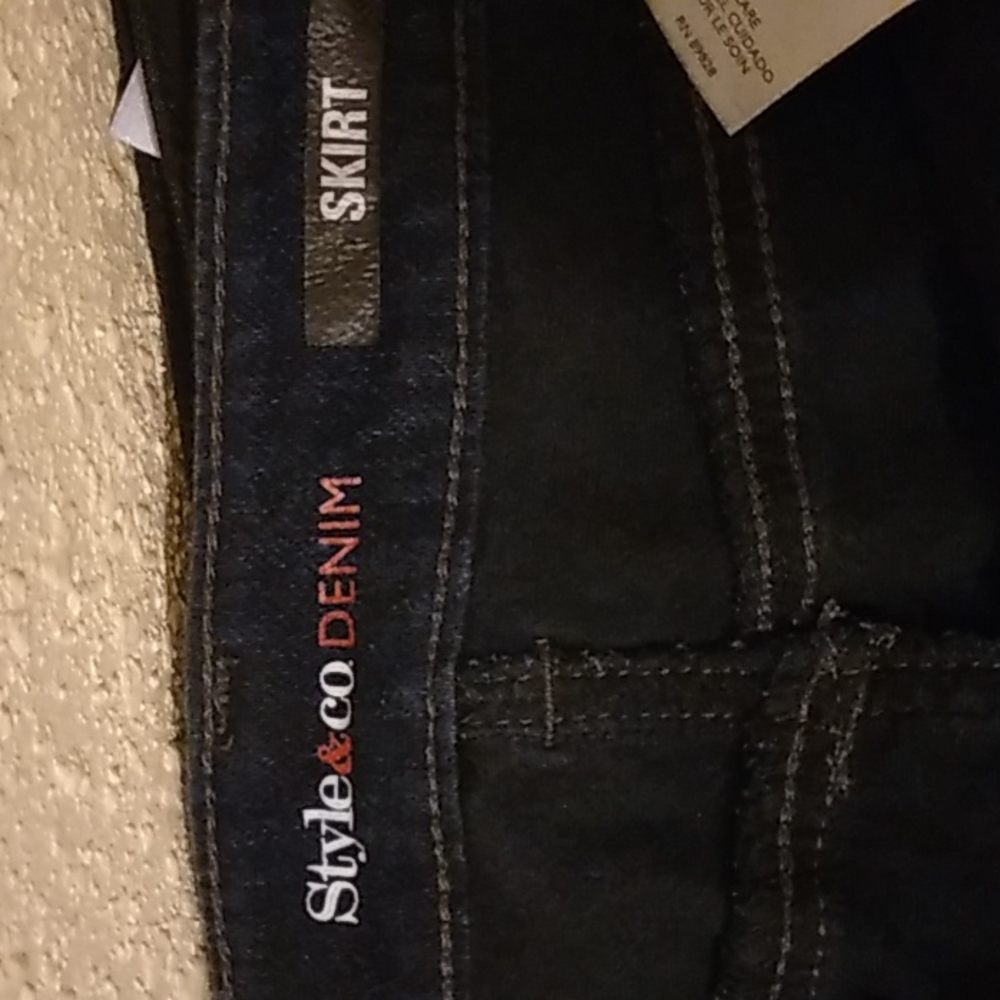 Style and Company Denim Skirt